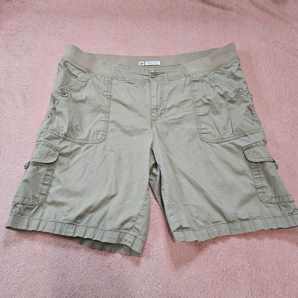 Lee Easy Fit Women's Cargo Shorts Khaki 18W